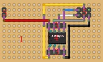 ArduinoMEGA ATtiny programmer schematics
