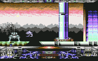 Commodore 64 grafika ze hry Clystron (obrázek vytvořil Michal Petrenka)