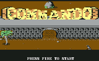 Commodore 64 grafika ze hry Commando (obrázek vytvořil Michal Petrenka)