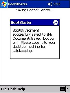 BootBlaster - Zavaděč byl uložen